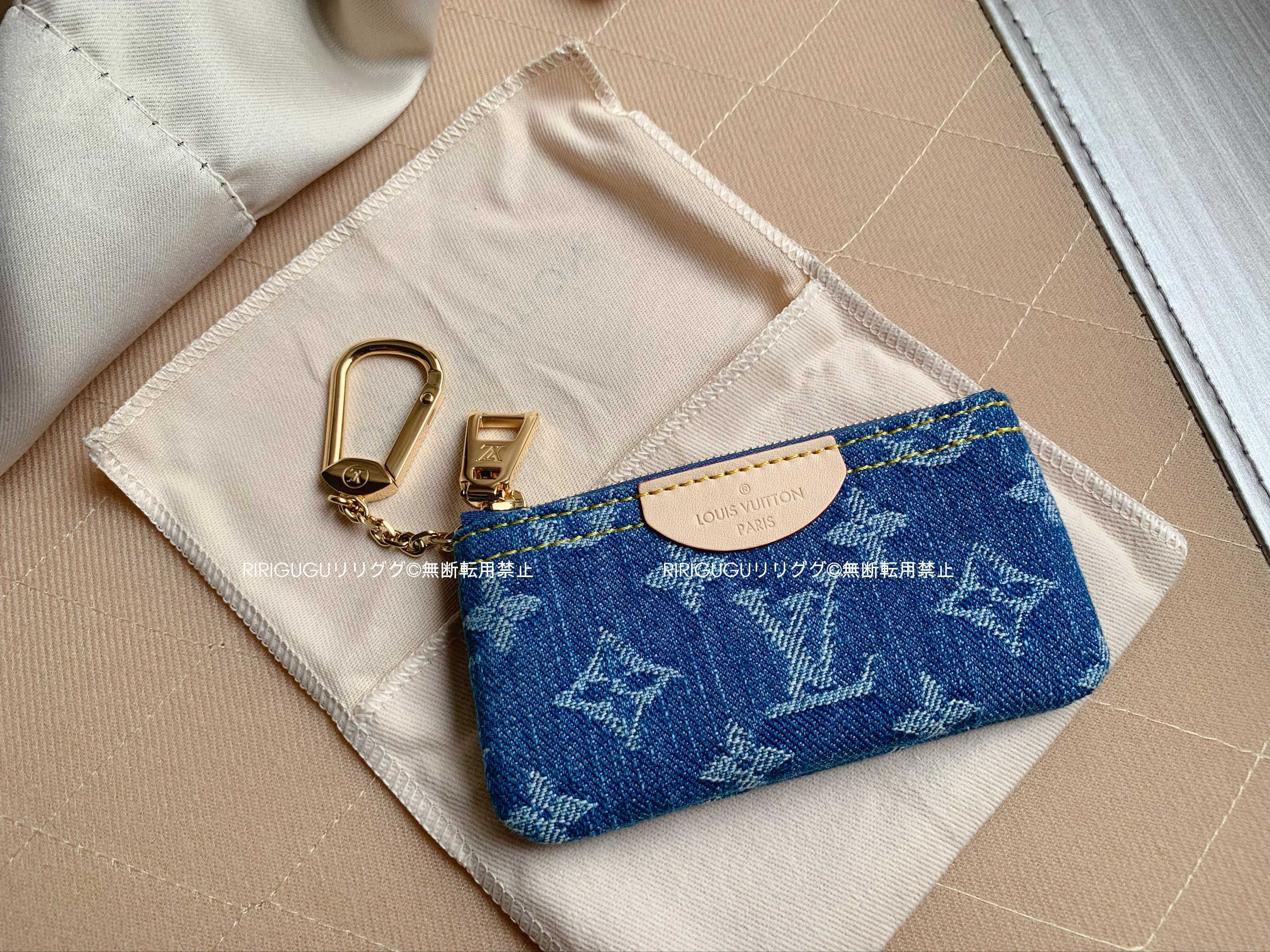ルイヴィトン)M82961カードキーケース ポシェットクレ デニム (Louis