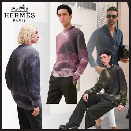 ピンク系 HERMES(エルメス) ニット・セーター(メンズ) - ブランド通販