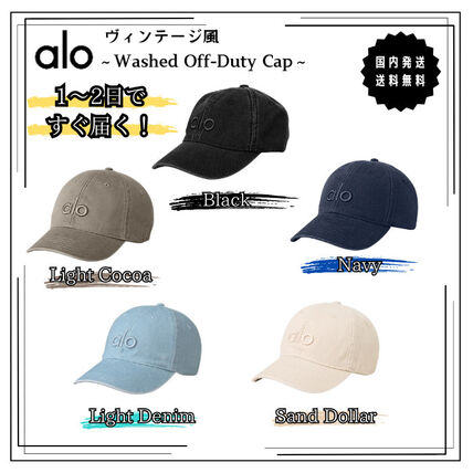 ヴィンテージ風【ALO Yoga】ウォッシュドオフデューティキャップ (ALO