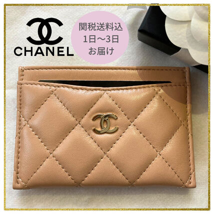ベージュ系 CHANEL(シャネル) カードケース・名刺入れ(レディース
