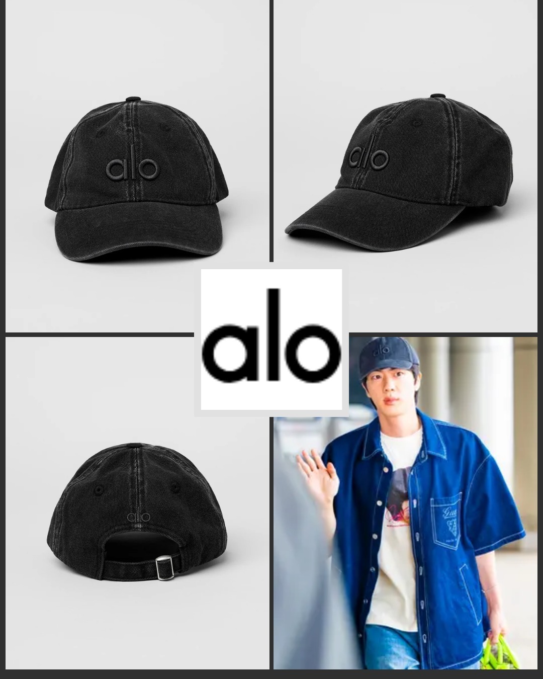 BTS JIN来日時着用】alo WASHED OFF-DUTY CAP (ALO Yoga/キャップ