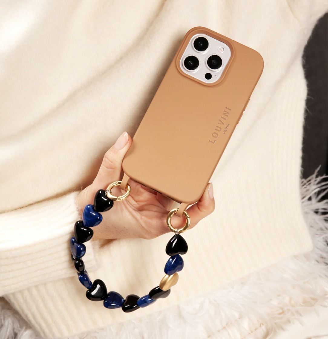 LOUVINI PETIT CUORE ハンドストラップ スマホ チェーン (Louvini