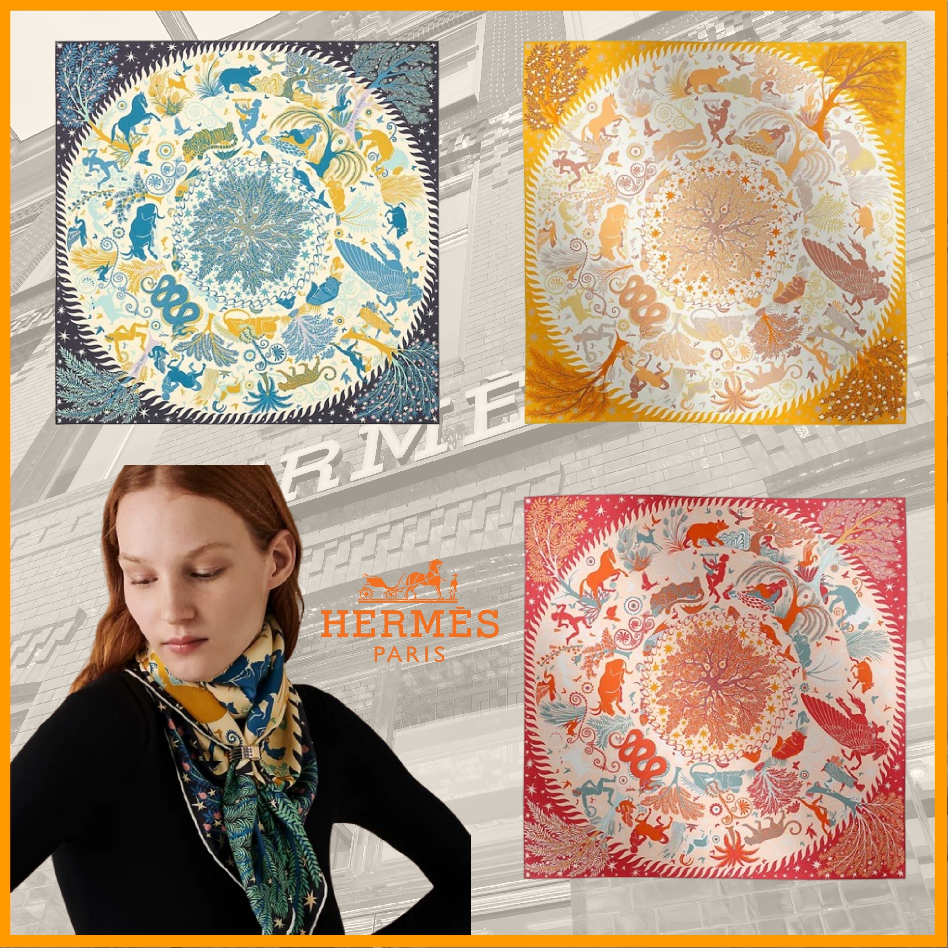 HERMES】カレダブルフェイス90《オルフェウスの魅力に誘われて (HERMES