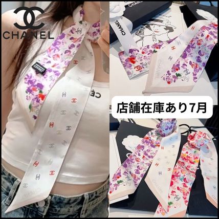 パープル（紫）系 CHANEL(シャネル) スカーフ(レディース) - ブランド