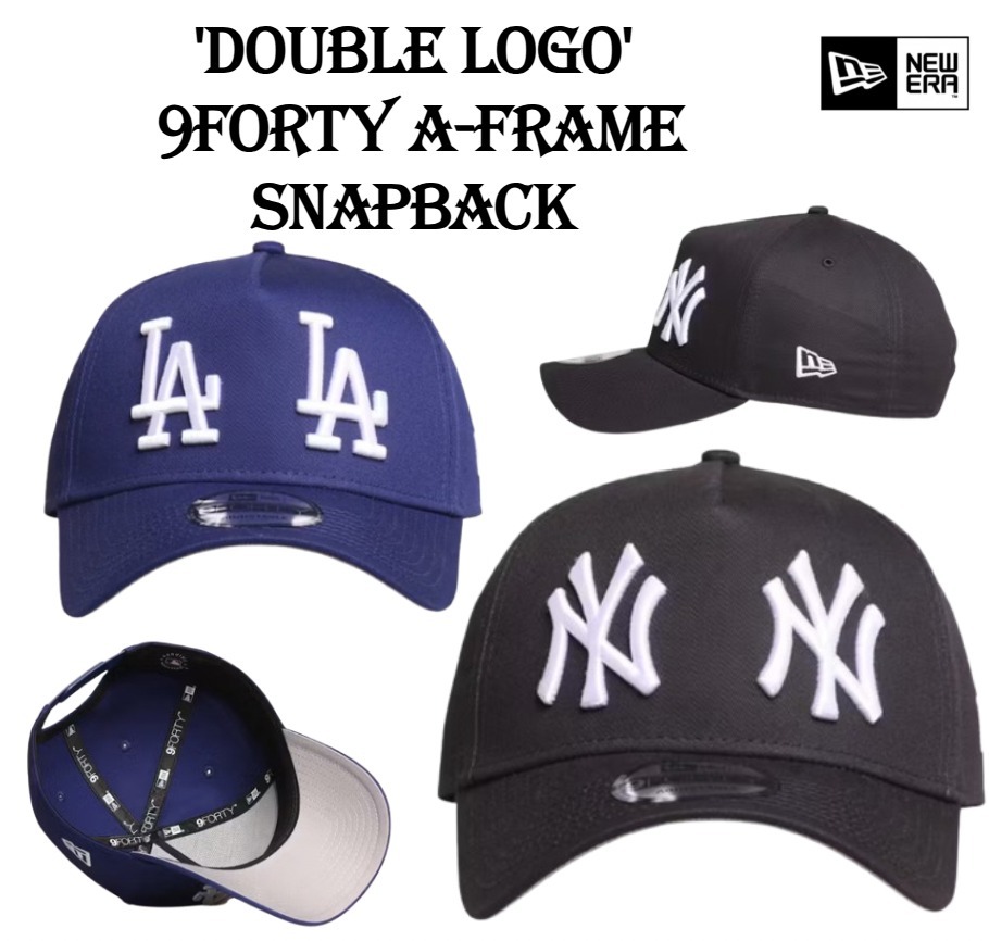 NEW ERA ☆ 'Double Logo' 9FORTY A-Frame ダブルロゴ LA NY (New Era