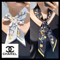 お好きな巻き方で上品に♡CHANEL ヘアバンドツイリー (CHANEL/スカーフ