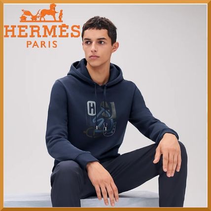 ホワイト（白）系 HERMES(エルメス) パーカー・フーディ(メンズ