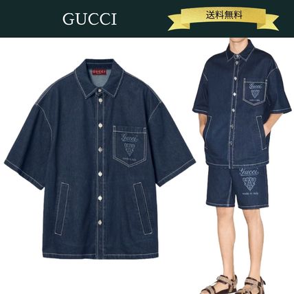 デニム GUCCI(グッチ) シャツ(メンズ) - ブランド通販のBUYMA