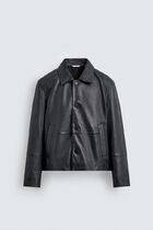 ZARA】ボクシーフィットレザー ジャケット 5388/250/401 (ZARA/レザー