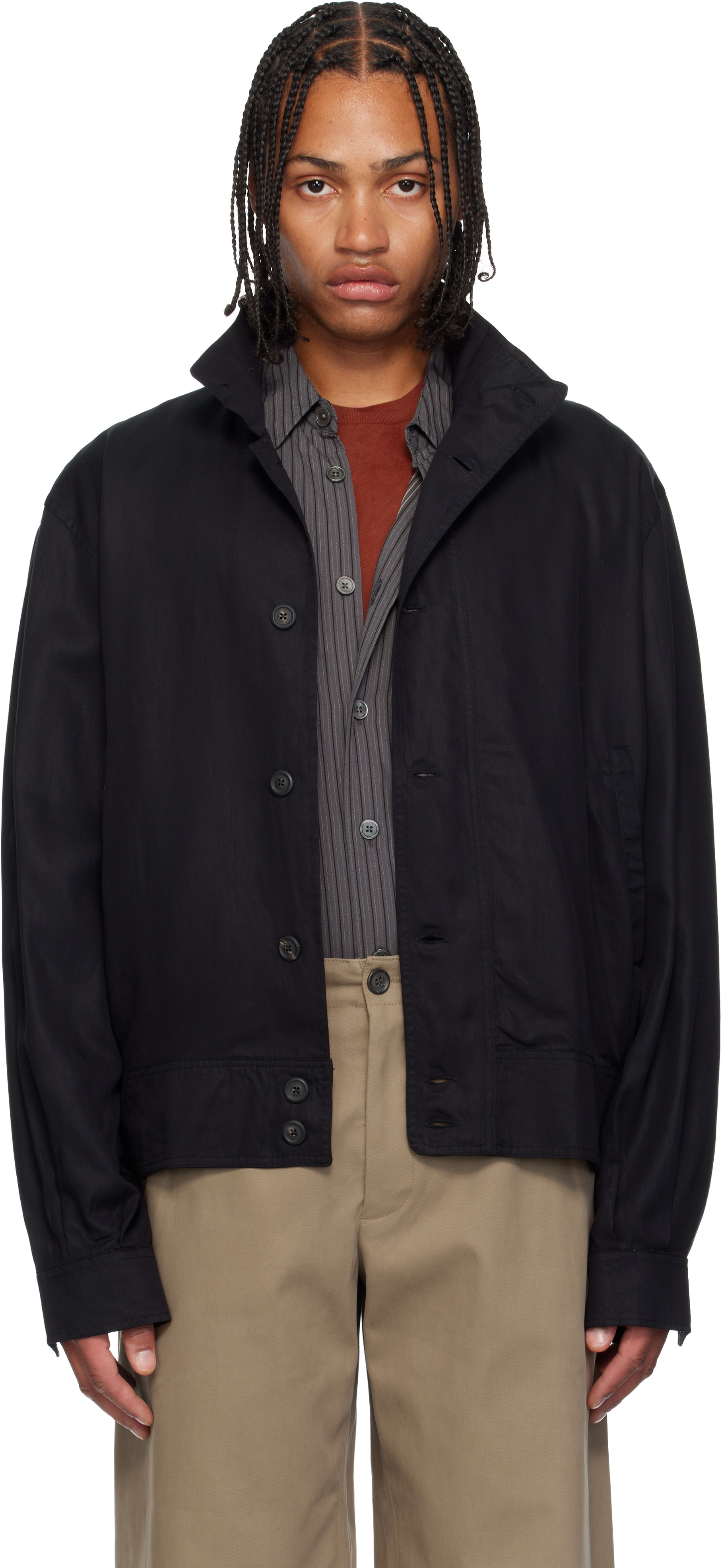 関税込み】OUR LEGACY ブラック モック ボンバージャケット (OUR