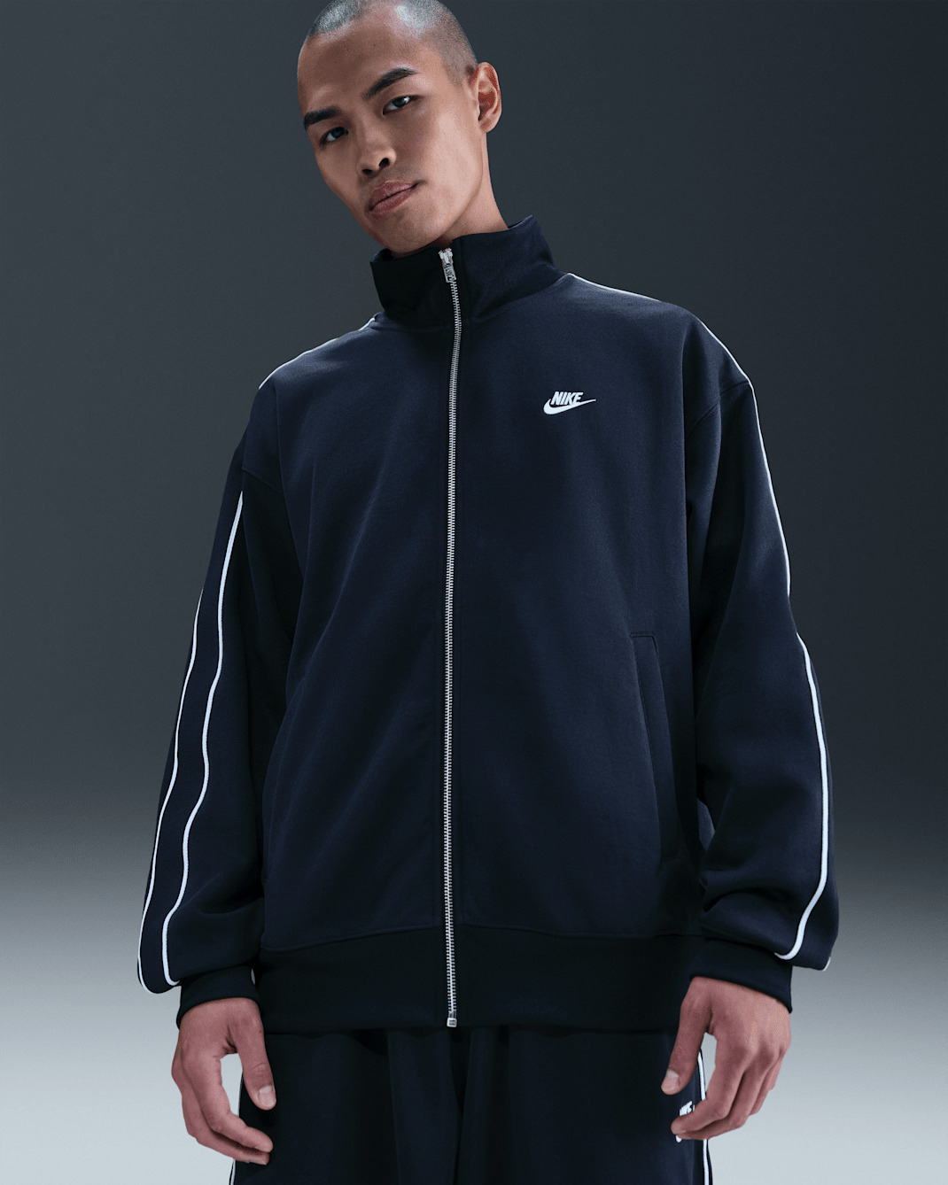 NIKE】 オーバーサイズ ニット トラック ジャケット (Nike/ジャージ