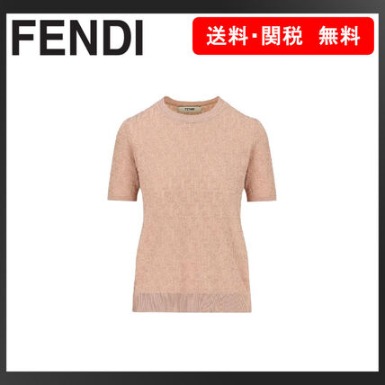 ホワイト（白）系 FENDI(フェンディ) ニット・セーター(レディース