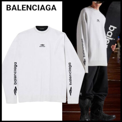 ホワイト（白）系 BALENCIAGA(バレンシアガ) ニット・セーター(メンズ