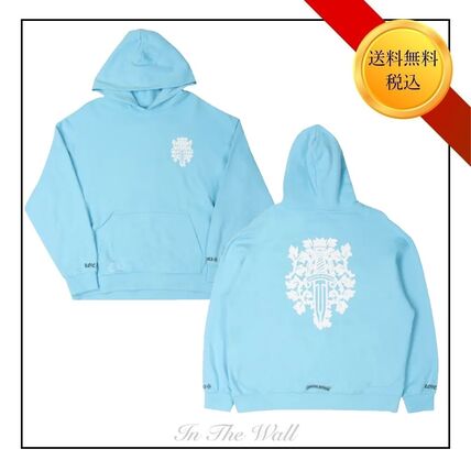 ロゴ ブルー（青）系 L CHROME HEARTS(クロムハーツ) パーカー