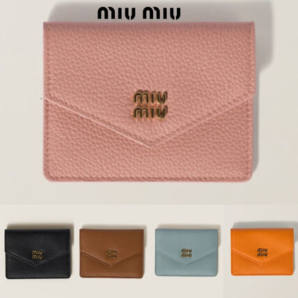 ピンク系 MiuMiu(ミュウミュウ) カードケース・名刺入れ(レディース