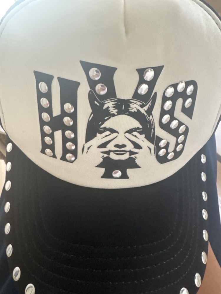 HYSTERIC GLAMOUR SEE NO EVIL スタッズメッシュキャップ (キャップ