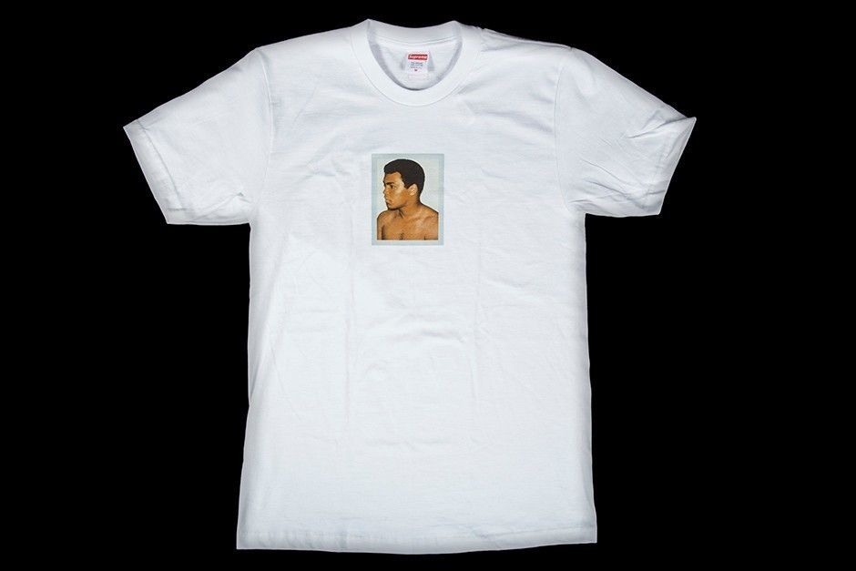 SS16 SUPREME ANDY ALI WARHOL TEE WHITE モハメドアリ 送料無料