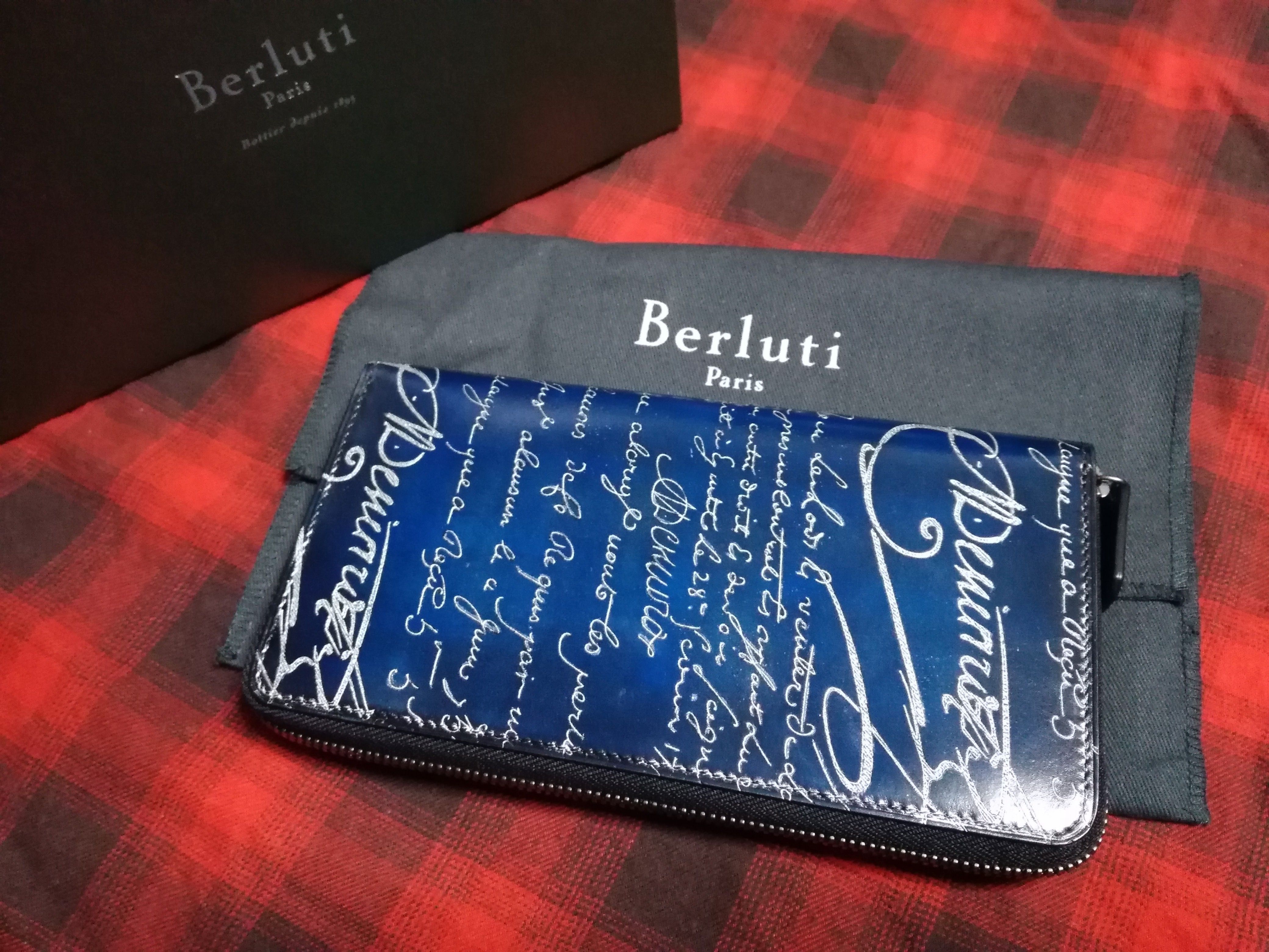 ダブルスタンプxシルバーパティーヌ希少品!!ベルルッティ ITAUBA