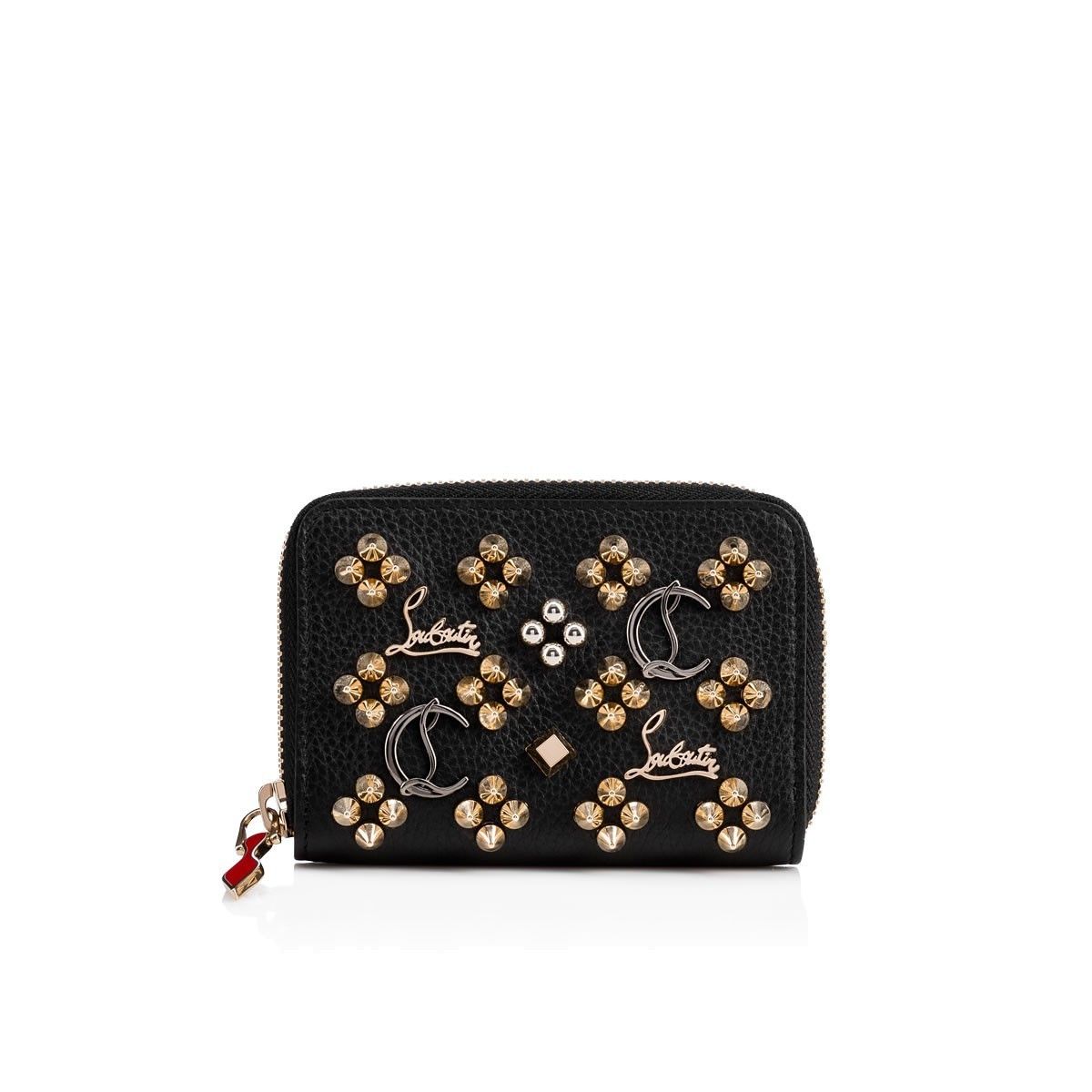 確保済☆クリスチャンルブタン ロゴxスタッズ コインケース