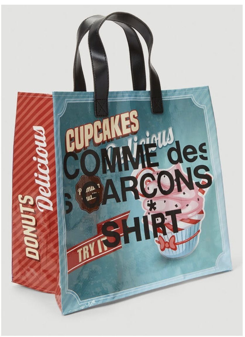 関税込】新作◇COMME DES GARCONS SHIRT◇ロゴ トートバッグ (COMME