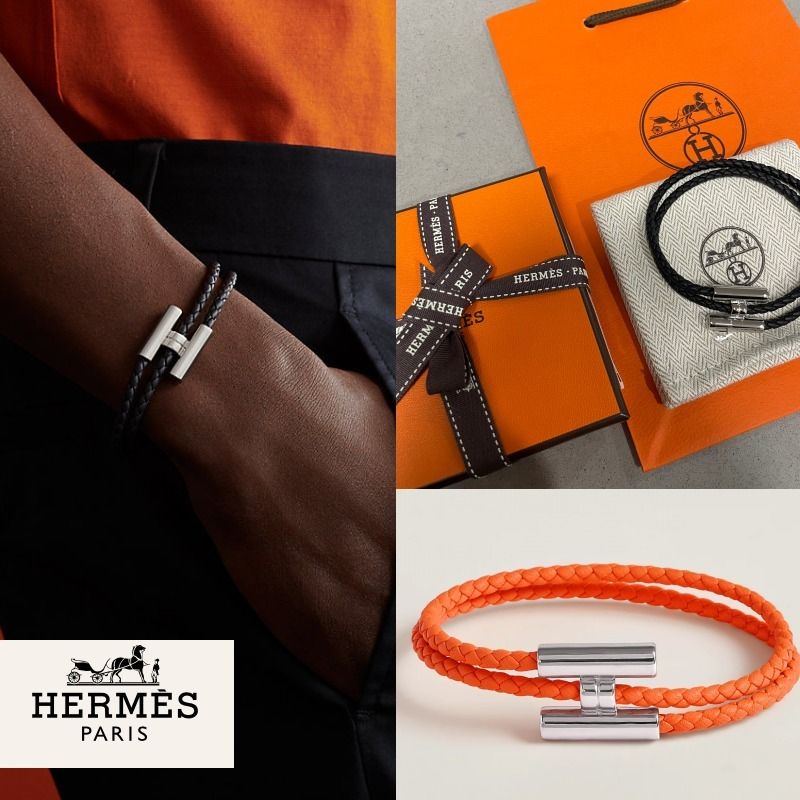 入手困難】Hermesレザーブレスレット トゥルニ トレッセ (HERMES