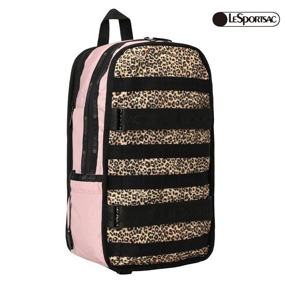 LeSportsac x X-girl☆SKATE BACKPACK in LEOPARD LANE PINK