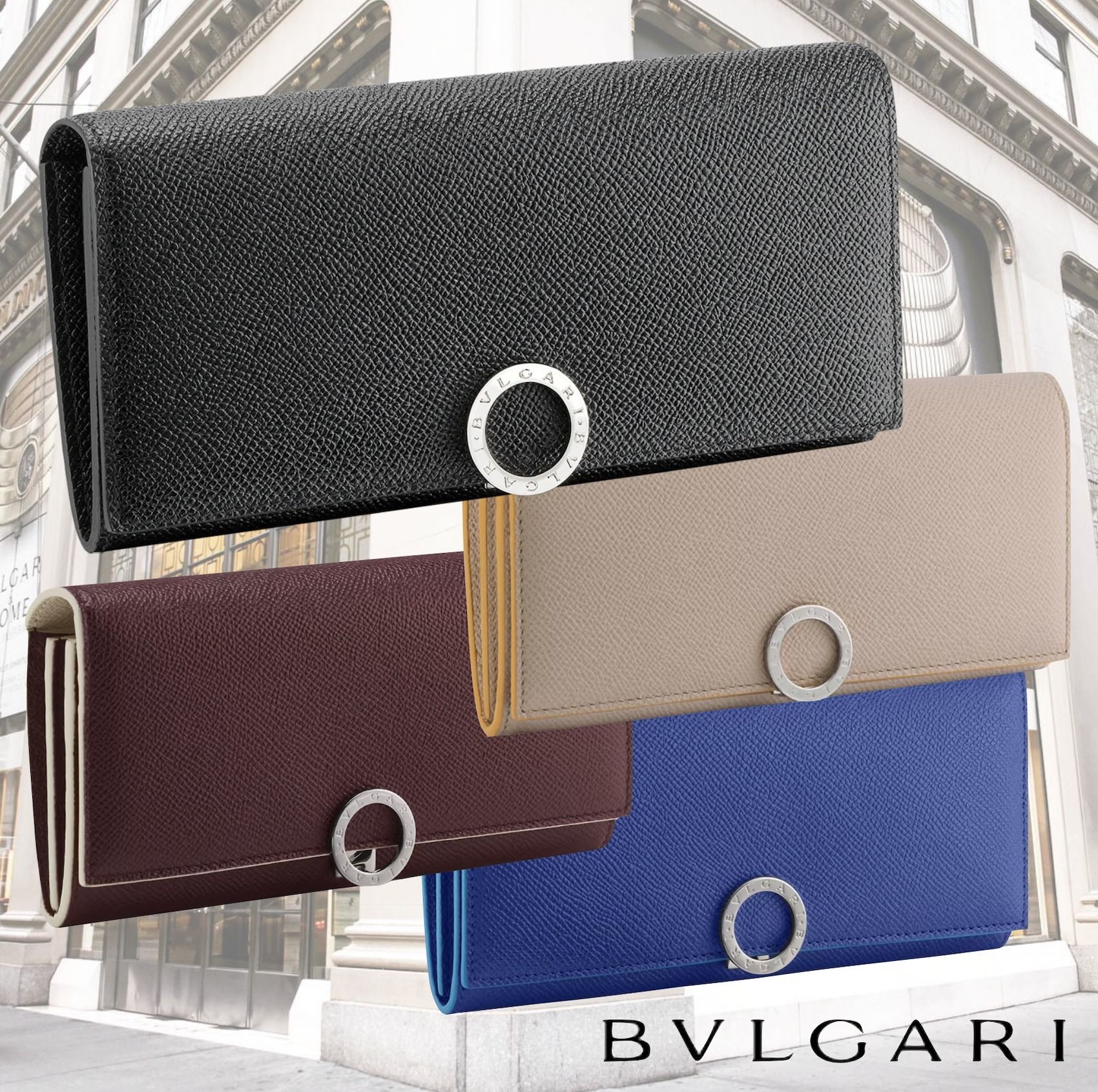 すぐ届く☆【BVLGARI】ブルガリ クリップ ラージウォレット (Bvlgari
