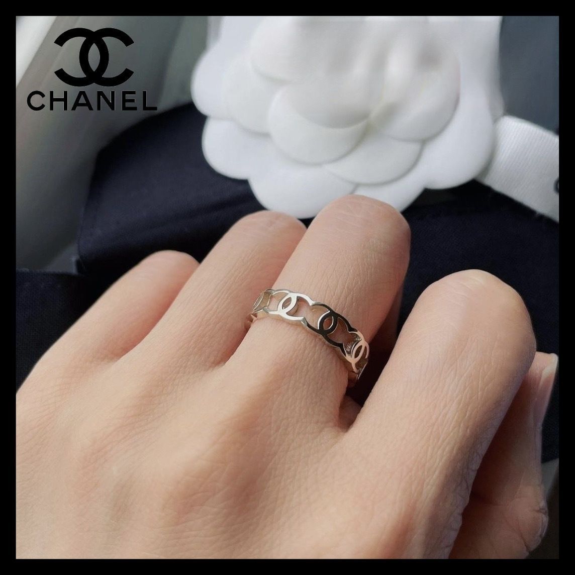 すぐ届く！シンプルで可愛い♡】シャネル 指輪 ゴールド (CHANEL/指輪