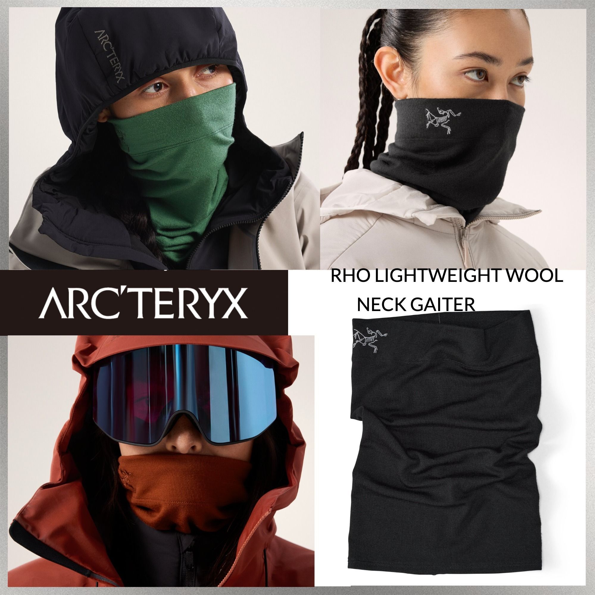Arc'tery ネックウォーマー RHO LIGHTWEIGHT WOOL NECK GAITER (ARC