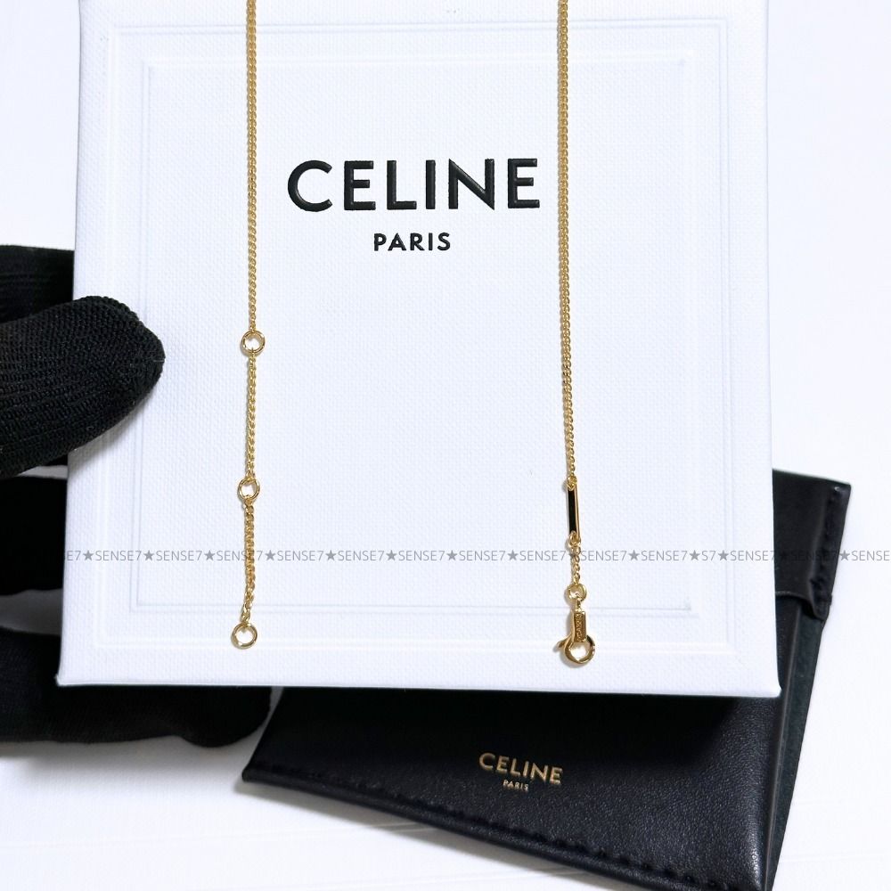 国内即発【セリーヌ】セパラブル ショートチェーン ギフト対応OK