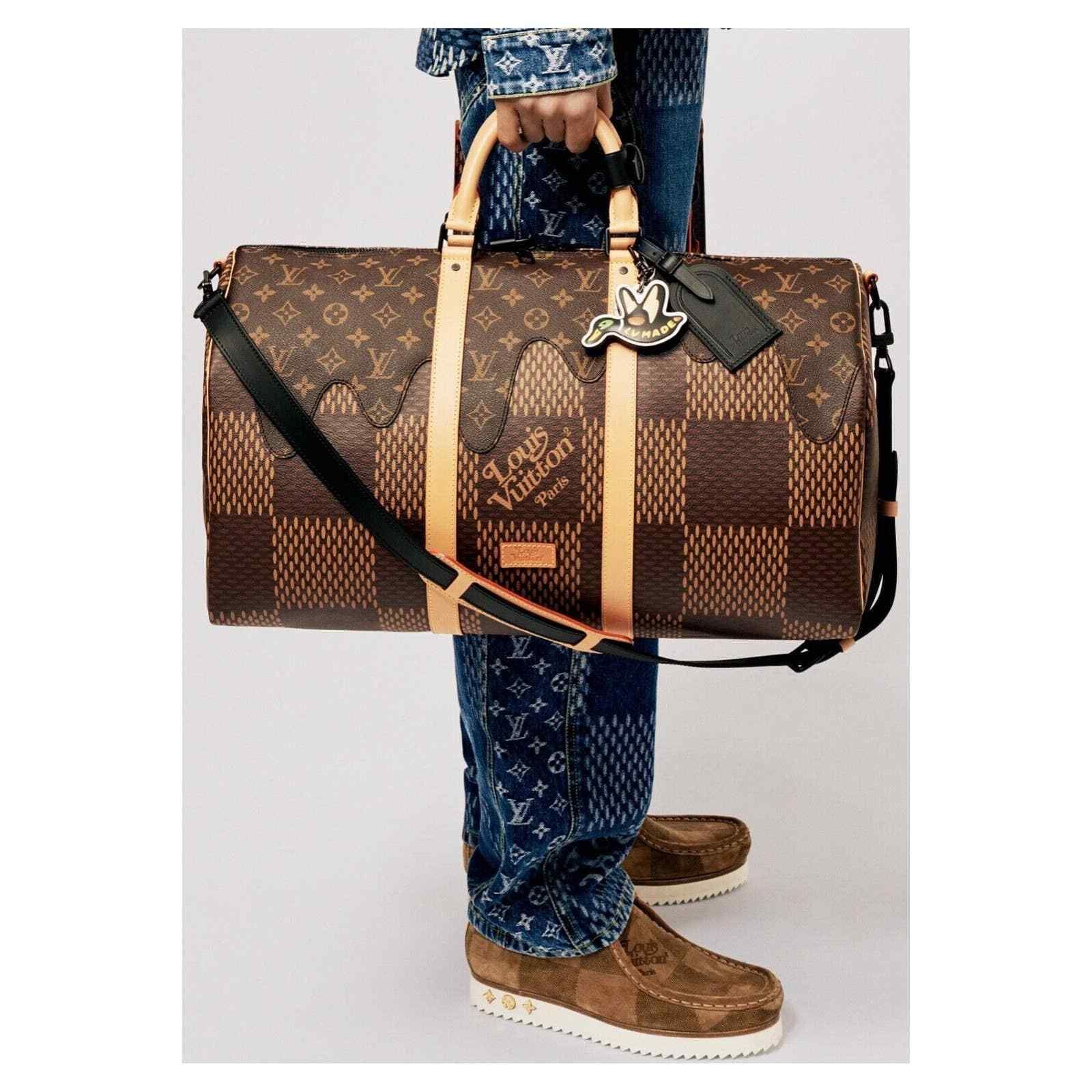 Louis Vuitton Nigo Keepall Bandouliere Damier Ebene Giant 50