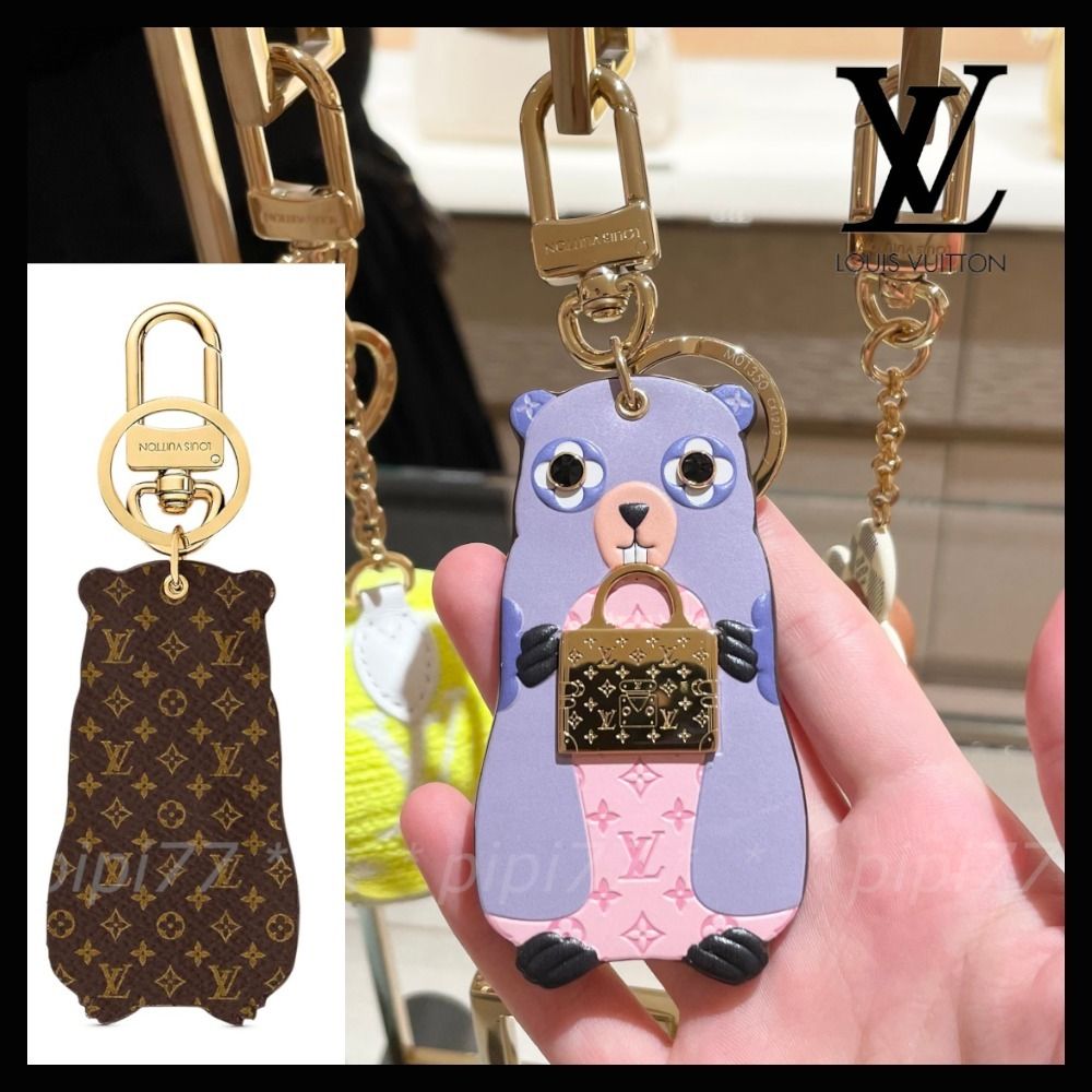 え!? 可愛い♪】Louis Vuitton☆キーホルダー・LV マーモット (Louis