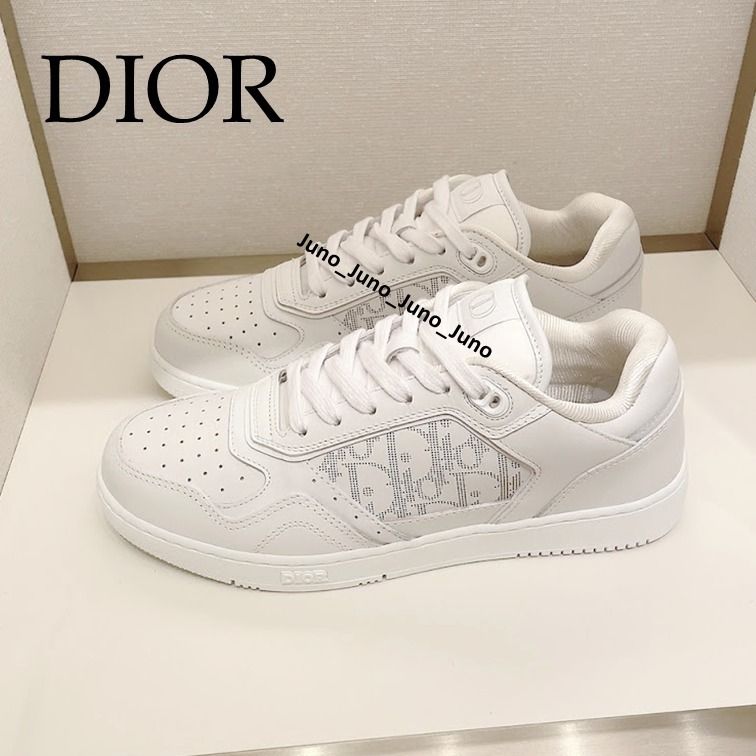 DIOR スニーカー B27 ロートップ ホワイト ギャラクシーレザー (Dior