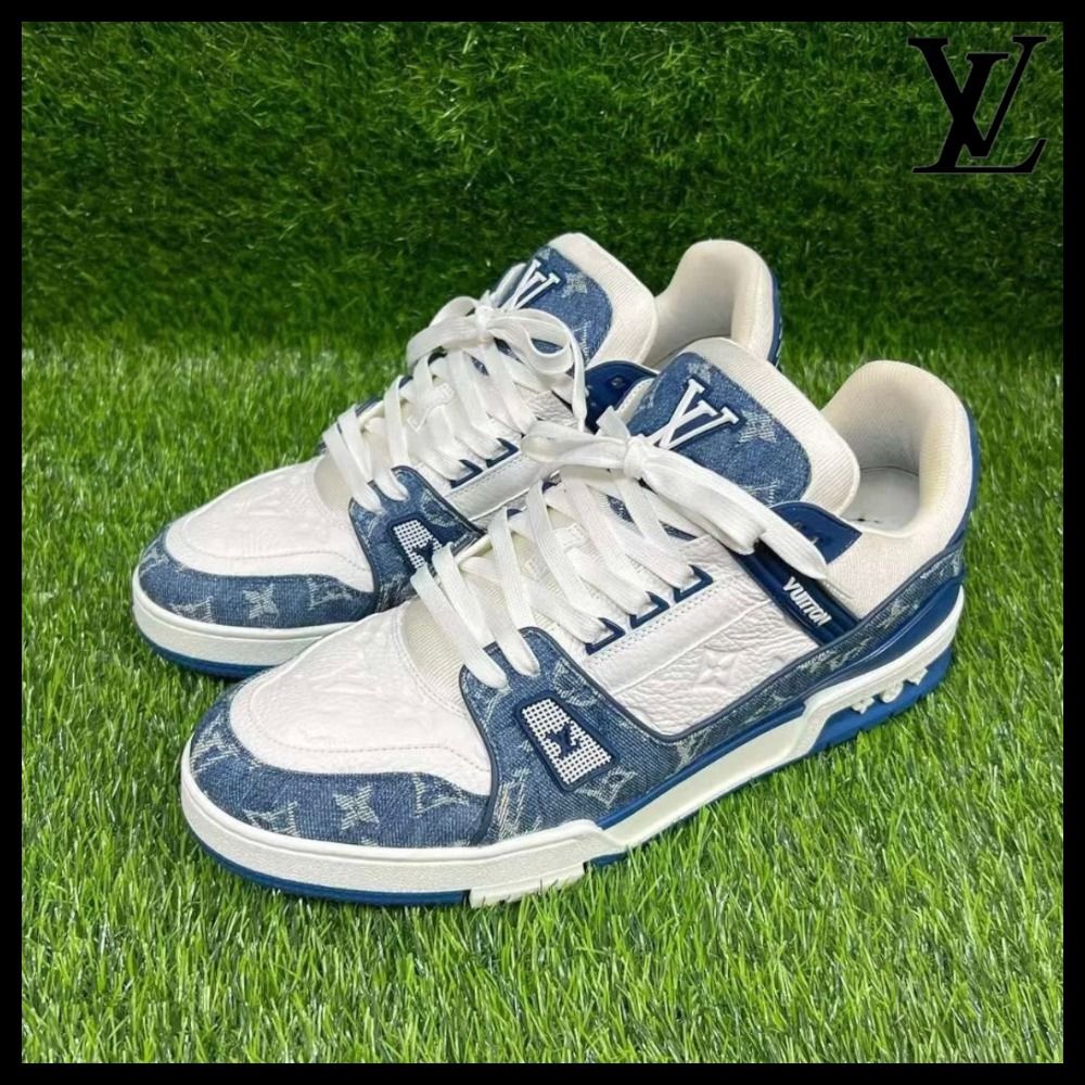青のコントラストが際立つ♪】ルイヴィトン☆スニーカー (Louis