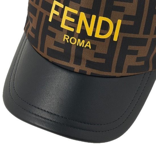 大人もOK♪ FENDI フェンディ ロゴ ベースボール キャップ (FENDI/帽子