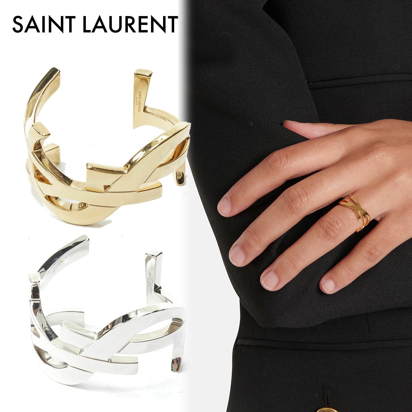 サンローラン SAINT LAURENT YSL オピウム ツイストリング 指輪 (Saint