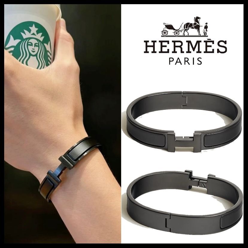 HERMES ソーブラック☆ブレスレット 《クリックHH》 (HERMES/バングル