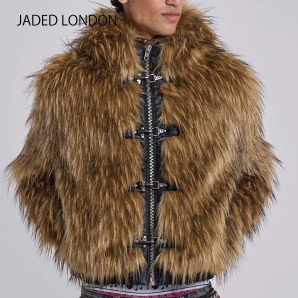 JADED LONDON】Mendoza Faux Fur Jacket フェイクファーJacket (JADED