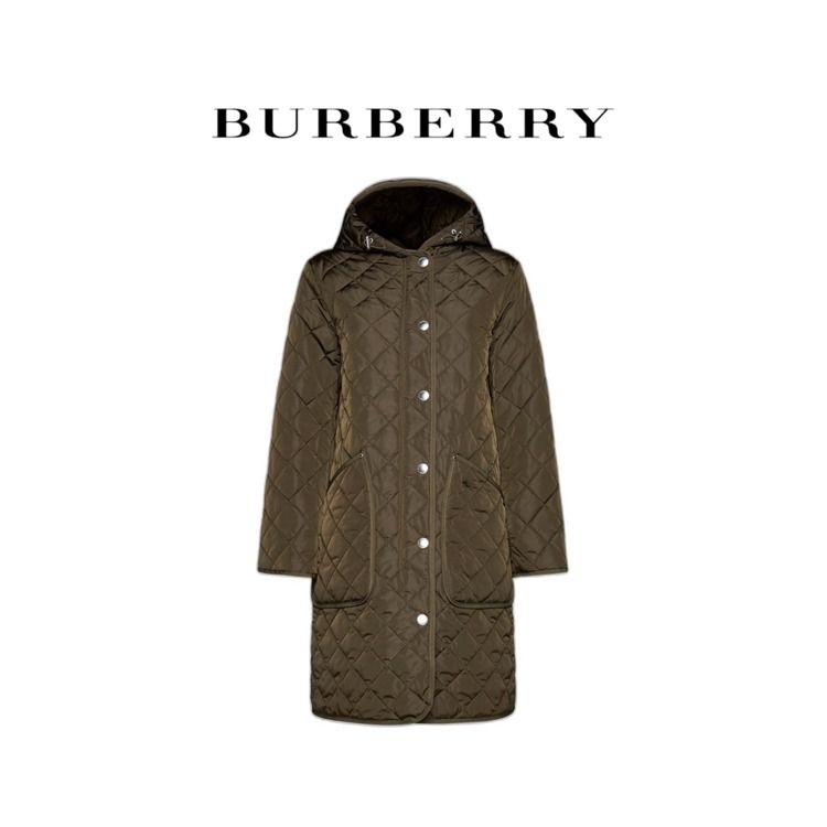 ☆関税込み・送料無料☆ バーバリー 長袖キルティング コート