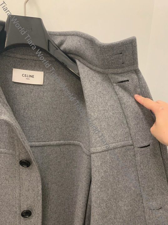 1着は欲しい◇CELINE セリーヌ ラップ カシミア コート グレー (CELINE