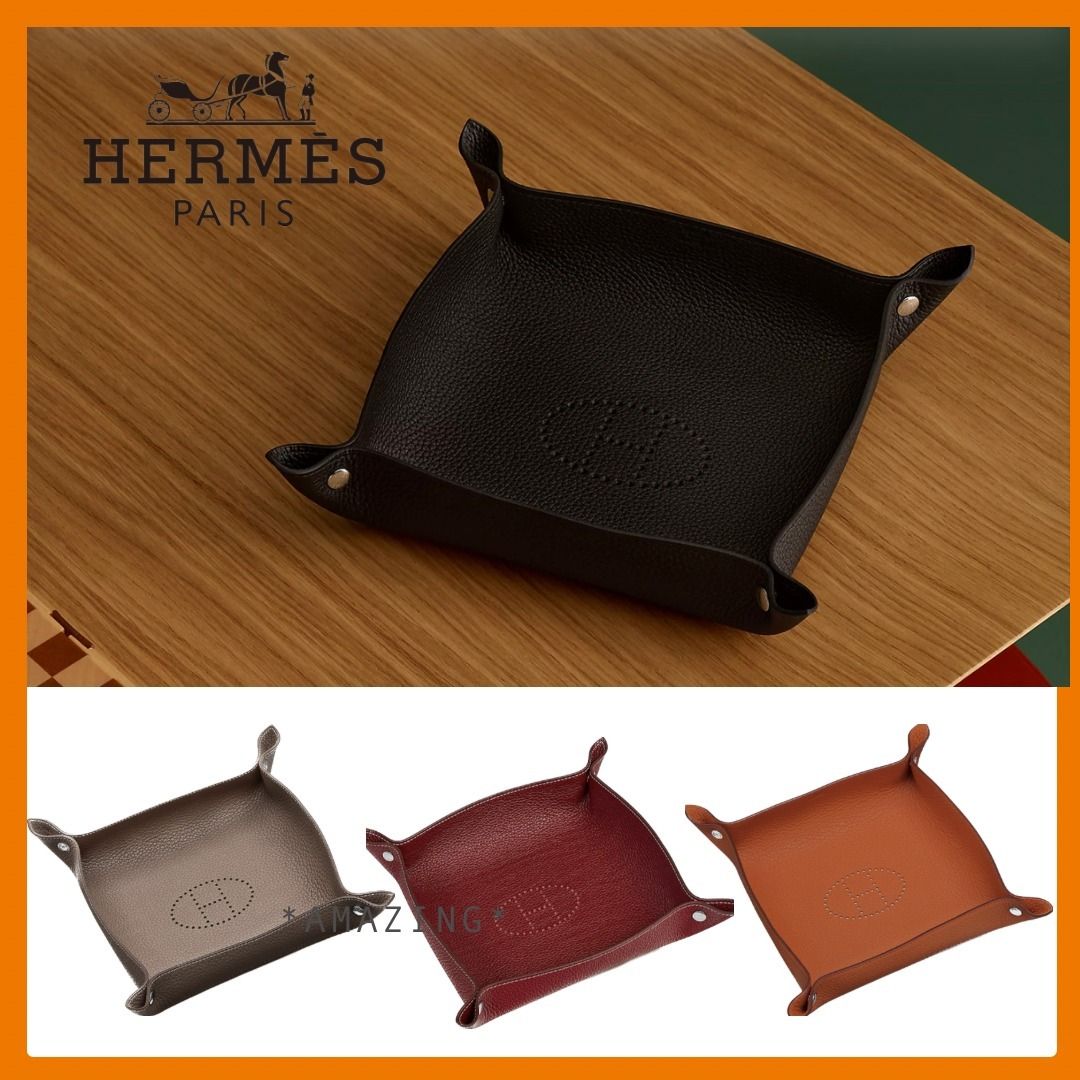 HERMESエルメス】レザー小物入れ Vide Poche (HERMES/小物入れ(トレイ