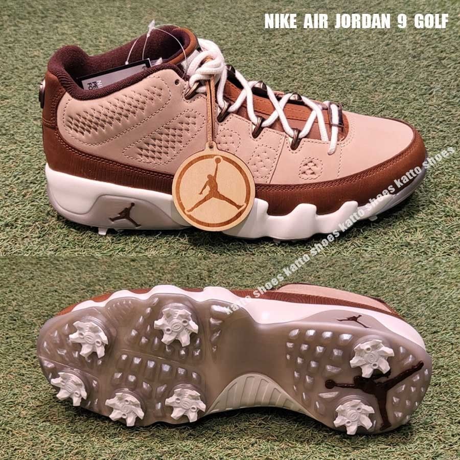 NIKE x HAPPY LIFE WOOD AIR JORDAN 9 GOLF☆MASTERS (Nike/シューズ