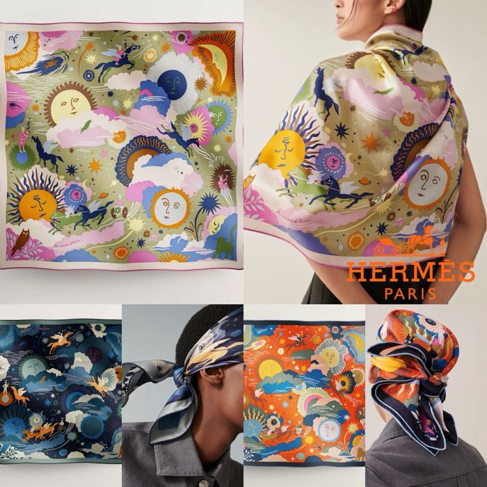 直営買付【HERMES】カレ 70 《エリオスの王国》 (HERMES/スカーフ
