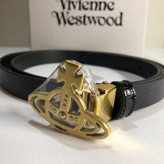 Vivienne Westwood Line Orb Buckle Belt レザー ベルト (Vivienne