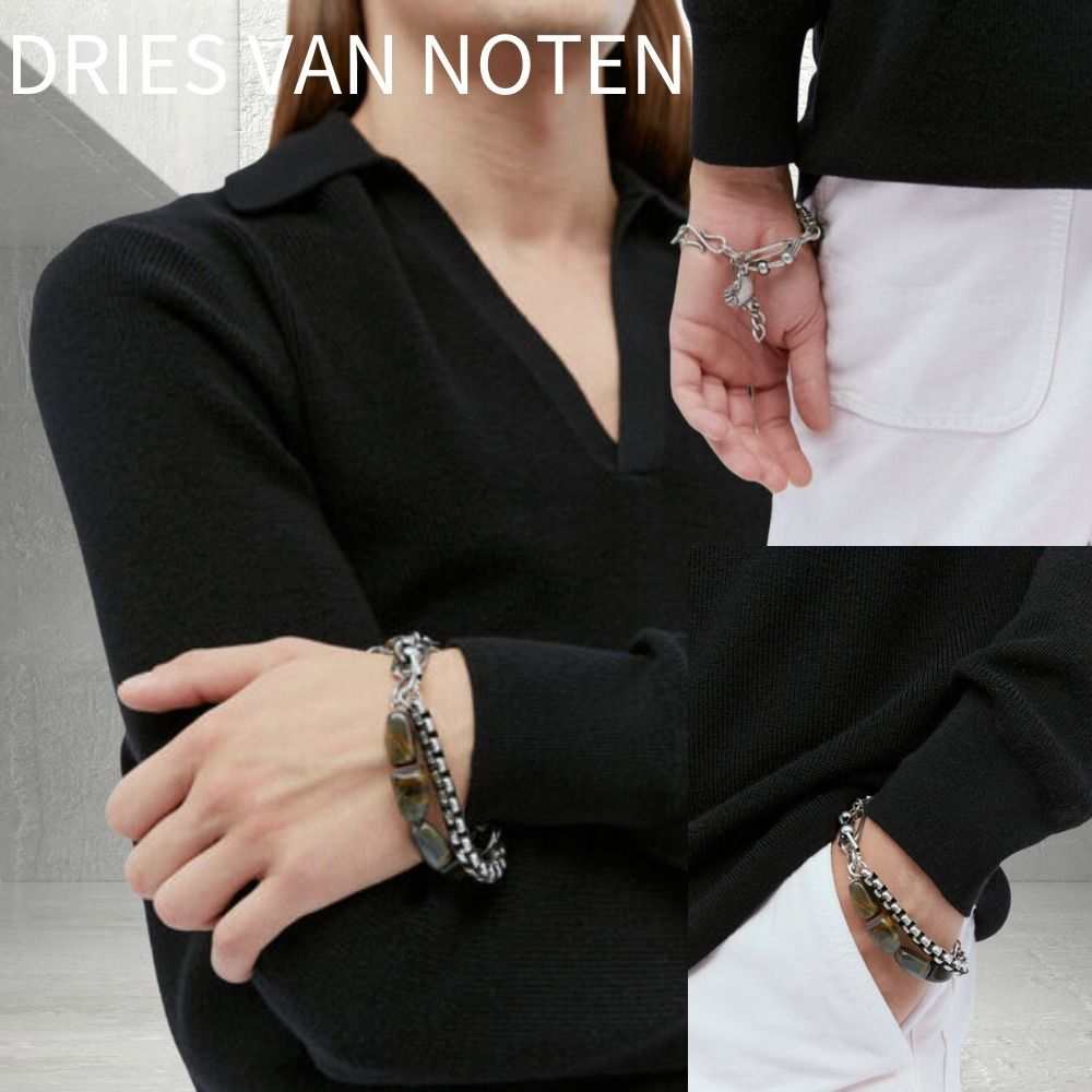 Dries Van Noten タイガーペンダント チェーンブレスレット (Dries Van