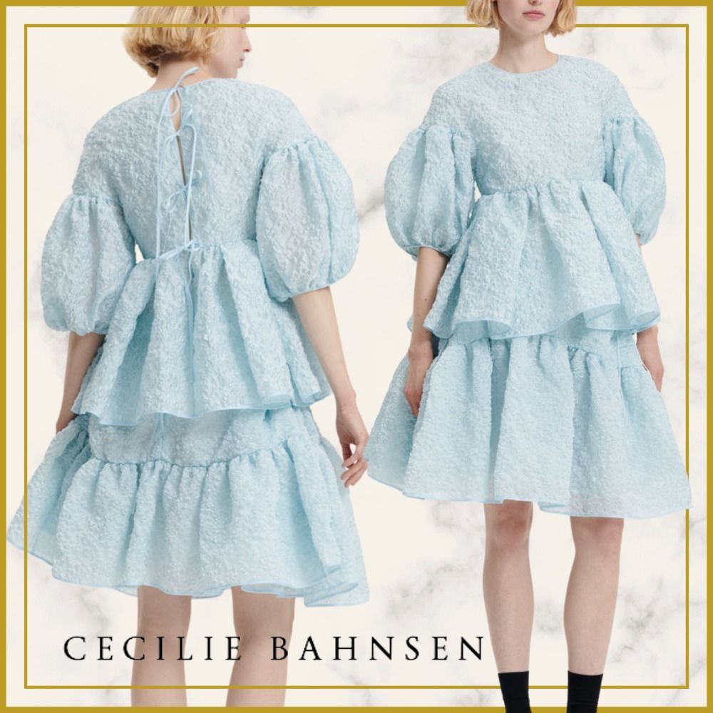 関税込*CECILIE BAHNSEN ジェリートップ ブラウス パフスリーブ