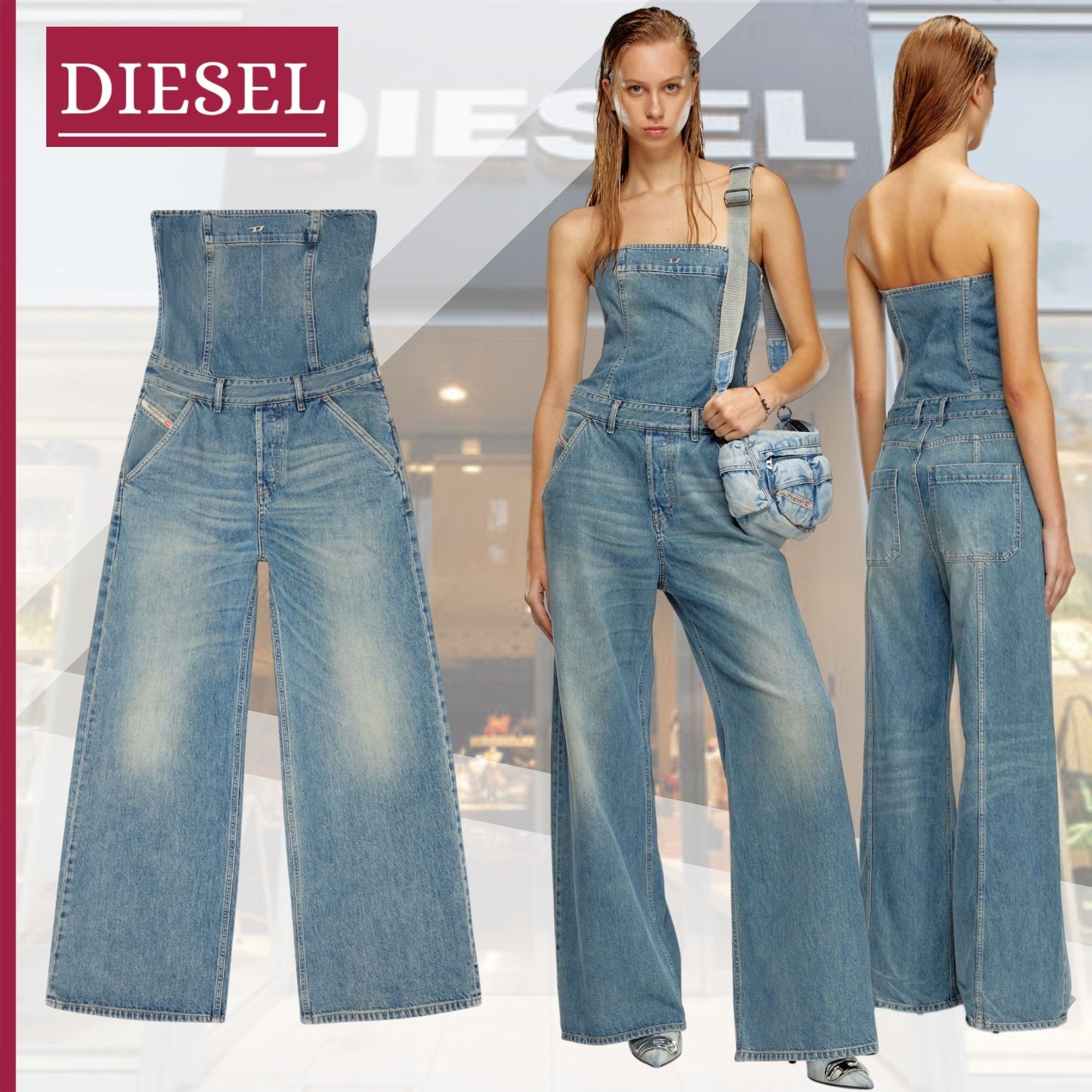 国内即発】DIESEL『De-Bride ジャンプスーツ』送料込 (DIESEL