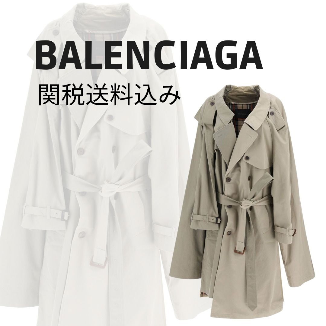BALENCIAGA】ダブルスリーブトレンチコート【関税送料込】 (BALENCIAGA