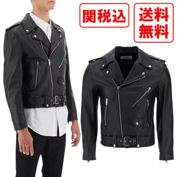 関税・送料込 CELINE クラシックバイカージャケット カーフ (CELINE