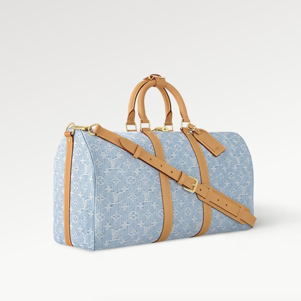 カップルでシェアも◎】ルイヴィトン ボストンバッグ デニム (Louis